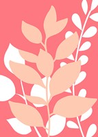 Coral Foliage II Fine Art Print