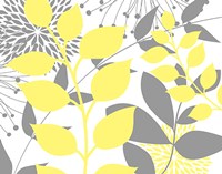 Yellow Foliage Floral III Fine Art Print