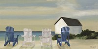 Beach Chairs Panorama Fine Art Print