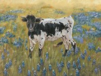 Cutie in the Bluebonnets Fine Art Print