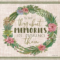 Making Memories Succulent Wreath Fine Art Print