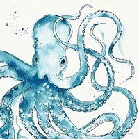 Deep Sea VIII Teal Fine Art Print