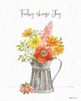 Farmhouse Floral VII Framed Print