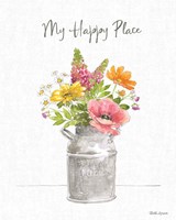 Farmhouse Floral VIII Framed Print