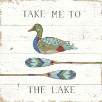 Lake Sketches VII Color Framed Print