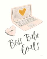 Boss Babe I Framed Print