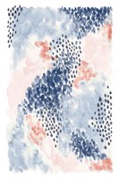 Spring Blooms II Blue Fine Art Print