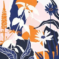 Happy Place II Blue Fine Art Print