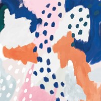 Royal Blue Life I Crop Fine Art Print