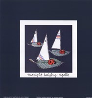 Midnight Ladybug Regatta by Barbara Norris - 9" x 9"