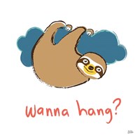 Colorful Sloth II v2 Fine Art Print