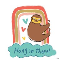 Colorful Sloth I v2 Fine Art Print