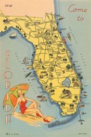 Florida Postcard VI Fine Art Print