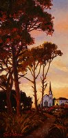 Church At Dusk Fine Art Print