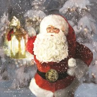 Light the Way Santa Fine Art Print