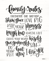Family Rules Fine Art Print