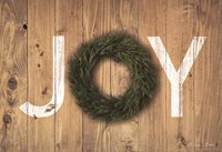 Joy Cedar Wreath Fine Art Print
