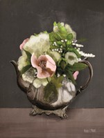 Vintage Floral Tea Pot Fine Art Print