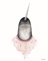 Narwhal in a Nightgown Fine Art Print