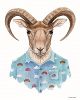 Uriel in a Unicorn Shirt Fine Art Print