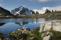 Whatcom Peak Reflected In Tapto Lake, North Cascades National Park Fine Art Print