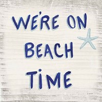 Beach Time VI Sq Fine Art Print