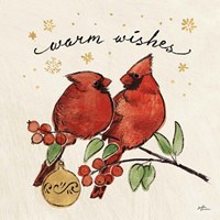 Christmas Lovebirds IX Fine Art Print