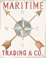 Floursack Nautical VI Red Fine Art Print