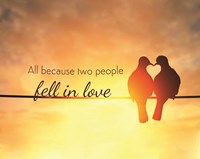 Two Fell in Love Fine Art Print