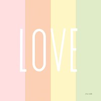 Love Rainbow Framed Print