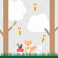 Woodland Animals II Framed Print