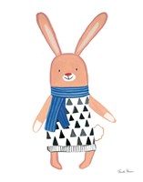 Neighborhood Pals IX Blue Framed Print