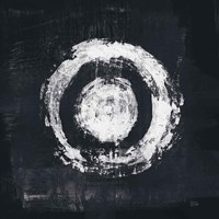 Zen Circle II Black Crop Fine Art Print