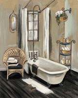 French Bath II Black v2 Fine Art Print