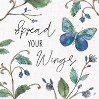 Outdoor Beauties II Color Spread Your Wings Framed Print