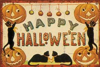 Halloween Nostalgia Happy Halloween Fine Art Print