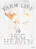 Farm Life wood Fine Art Print