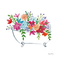 Floral Bathroom I Fine Art Print
