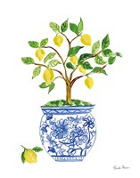 Lemon Chinoiserie I Fine Art Print