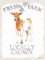 Fresh off the Farm burlap Fine Art Print
