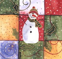 Snowman by Carol Robinson - 9" x 9"