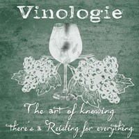 Vinologie - Reisling Whitewashed Fine Art Print