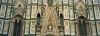 Low Angle View Of Details Of A Cathedral, Duomo Santa Maria Del Fiore, Florence, Italy Fine Art Print