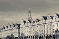Grand Place Buildings And Town Hall Tower, Arras, France Fine Art Print