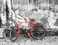 Bike Against Wall, Beijing, China Fine Art Print