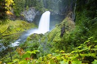Scenic View Of Waterfall, Portland, Oregon Fine Art Print