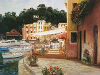 Morning Stroll - Portofino Fine Art Print