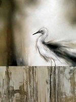 Sea Mist & the Egret Fine Art Print