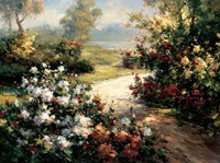 Pathway of Flowers Fine Art Print