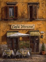 Cafe Verona Fine Art Print